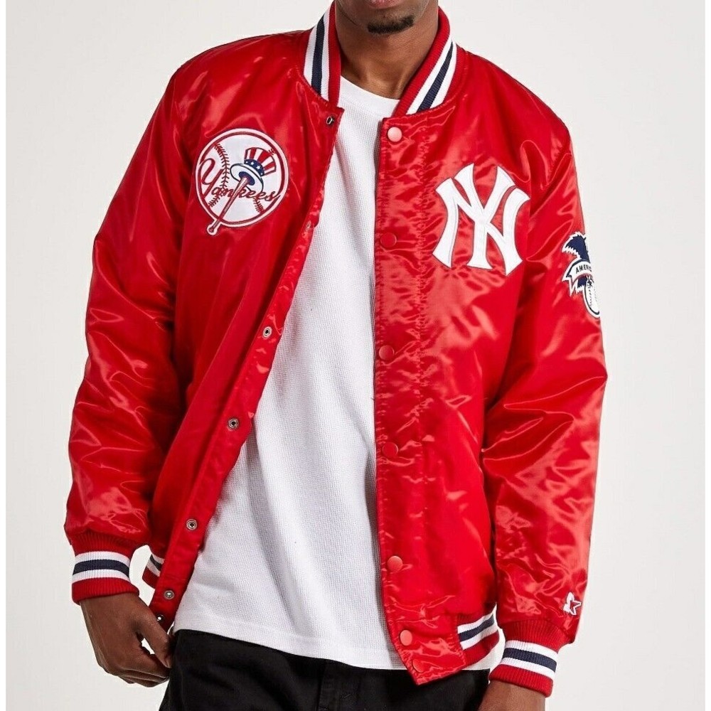 Starter MLB New York Yankees Varsity Men's Red Jacket NWT.